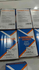 Spidol Snowman PERMANEN G-12 isi 1 BOX = 6 PCS