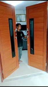 pitu almunium urat kayu set