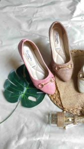 Flat Shoes Amanda Wanita Sol Karet