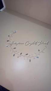 Febby Crystal Pearl Headpiece Hairpiece Hiasan Rambut Hijab Friendly Hairpiece Pesta