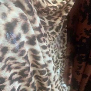 Leopard print fabric | Brown splatter print fabric | Zebra print fabric | Soft | Drapes well | Casual wear