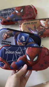 Double-Layer Fabric & 3D Pencil Case - Marvel Characters & Frozen Elsa Premium Quality Large Capacity