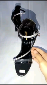 high heels wanita tali mutiara premium heels pesta terbaru Sepatu Pesta Hak Tumit Tinggi Sandal Wanita Sintetis Premium Heels Lace-Up Untuk Acara Sepatu Wanita Warna Hitam Dan Putih - Lazada