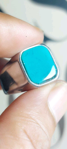 Cincin Batu Bacan Kotak Elegant
