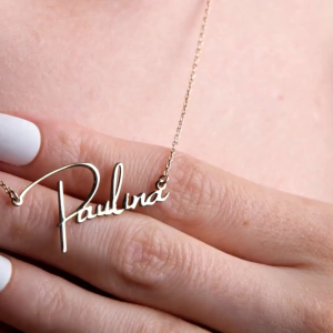 Kalung Titanium Costum Nama Cewek Anti Karat dan Luntur