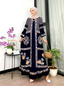 GAMIS BATIK CAP TRADISIONAL GAMIS MALAM GAMIS BUSUI GAMIS RAYON GAMIS HITAM MANIS ( BISA COD )