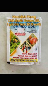 SOMEC 2SL diệt khuẩn gói 30ml phòng trừ bạc lá vàng lá xoắn lá thối rễ sương mai thán thư trên cây trồng