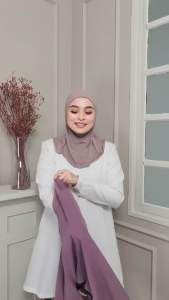 TUDUNG SARUNG PLAIN ADA BATU SOFT AWNING SCUBA FREE SAIZ