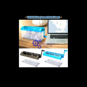 YOAINGO Penghancur Kertas Manual Handheld Paper Shredder A4 - SYe0123 - Blue