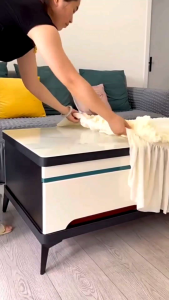 SARUNG MEJA TAMU RUMBAI MEWAH TAPLAK MEJA TAMU RUMBAI SARUNG MEJA ANTI GESER-GESER ANTI JATUH JATUH