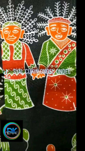 Syal Cukin Ondel Betawi 2 Lapis Kain