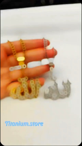 COD KALUNG TITANIUM ROLO LIONTIN LAFADZ ALLAH / KALUNG TITANIUM WANITA TERBARU ANTI LUNTUR DAN ANTI PUDAR