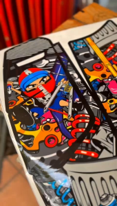 STRIPING STICKER PELINDUNG LACI NMAX NEW 2022-2023 MOTIF KECE DAN KEREN