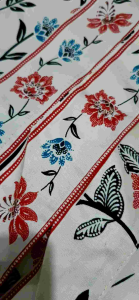 MMINIOUTLET NYONYA BATIK skirt midi flora printed strechable cotton fabric high quality