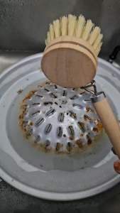 แปรงใยมะพร้าวล้างจานล้างหม้อกระทัดรัดทำความสะอาดดี เป็นผลิตภัณฑ์จากธรรมชาติ