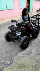 atv Hunterpro150cc สีแดงดำ รถใหม่ปี2024