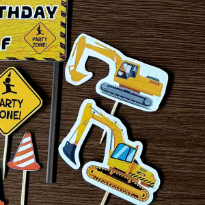 cake toppe/topper kue ultah/hiasan kue ultah/dekorasi kue ulang tahun ekscavator/beco