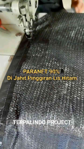 Paranet 90% Pinggiran Lis Hitam Lebar 3 Meter. Peneduh Tanaman