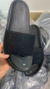 Dép da nam in lô gô chìm đế khâu chắc chắn kiểu dáng thời trang đi làm đi chơi shop bảo hành 6 tháng giá xưởng.