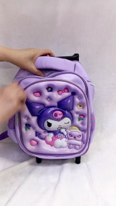 New 12 Inches Cinamoroll Trolley Backpack Bag Cute Trolley Backpack for girls