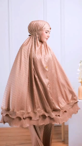 Mukena Dewasa Mewah Sutra Uragiri Pleat Manik Cantik Mukenah Lebaran Hantaran Premium