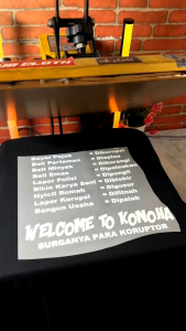 Kaos Bayar Pajak Dikorupsi Welcome to Konoha Bahan Catton Combad24s Tebal
