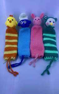 Bọc cán vợt cầu lông bằng len handmade - TCM