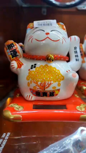 Tượng mèo cầu tài (12*12*15) có dùng pin