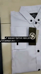 Kemeja Putih Lengan Panjang/ Kemeja Pria Casual Lengan Panjang Cod