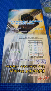 ASM Colored Acoustic Guitar Strings Sports in Style
