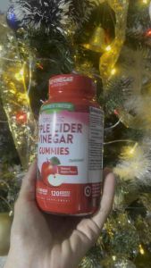 Kẹo dẻo giấm táo hữu cơ Natures Truth Organic Apple Cider Vinegar 120 viên từ MỸ giả m mỡ giả m cân