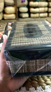 Box tissue lidi - kotak tisu cantik - kerajinan kotak tisu - tempat tisu murah - box tissue unique - box tissue lidi warna coklat
