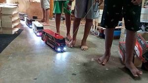 Mainan Miniatur Bus Full Lampu Led Klakson TELOLET ukuran Jumbo