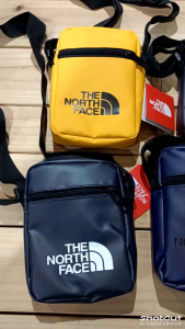กระเป๋าสะพายข้าง THE NORTH FACE ผ้าใบกันน้ำ สีเขียวเข้ม/ดำ พร้อมส่ง