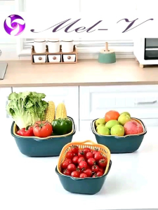 Baskom Wadah Tiris Buah Sayur 6 in 1 Multifungsi 6in1