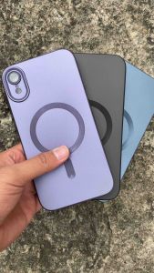 Case iphone XR Magsafe Black Premium Magnetik Anti jamur Double Protector Softcase