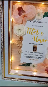 Bingkai Mahar Pernikahan Tetes Air & Mahar Anggrek Murah