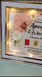 Bingkai Mahar Pernikahan Tetes Air: Mahal & Modern