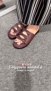 LANOES Sandal Platform Wanita Series Terbaru Kekinian Super Empuk Anti Slip