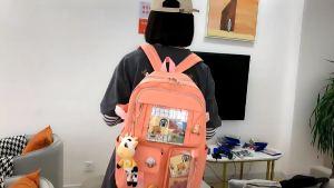 Fashionable Travel Big Capacity 5 Pcs Student Backpack Children Girls Canvas School Bag Set