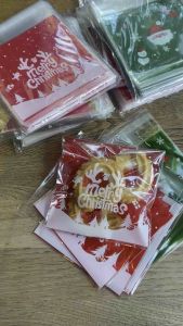 ถุงฝากาว ถุงคุกกี้ ซองคุกกี้ ฝาปิดมีกาวในตัว 10 x10cm(100 ใบ)