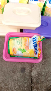 Promo Hemat Mama Lemon 680 ml Sabun Cuci Piring 1 Paket + Wadah Plastik