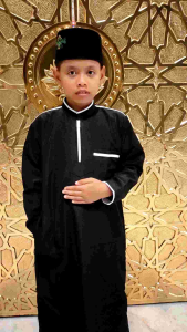 Jubah Anak Laki-Laki Trendy Tipe Resleting Size 2-14