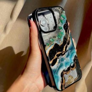 Green Turquoise Ombré - Gemme More - เคสหินนำโชค เคสสายมู เคสกันเลนส์ กันกระแทก กันหน้าจอ