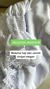 Mukenah Maryam Crincle + Free Tas