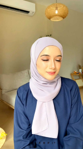 GERPI Hera Semi Instant Shawl With Inner Tali Dobby Chiffon | Tudung Shawl Instant