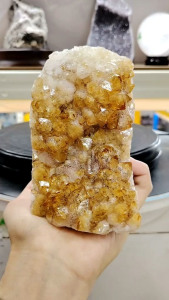 High Gred Brazil Citrine Crystal Cluster Ornament CD28