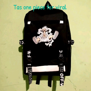 Tas Ransel Sekolah Terbaru Monkey D Luffy One Piece Cewe/Cowo Sablon DTF PremiumSmp Sd Tk Paud