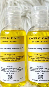 TONER GLOWING EXTRA LEMON 60ML Mencerahkan Kulit Berminyak Mencegah Jerawat Dengan Vitamin B5 - Lazada