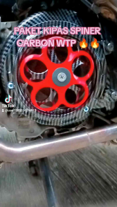 1 SET KIPAS SPINER CARBON WTP PNP BEAT FI ESP POP SCOOPY ESP VARIO 110 FI ESP